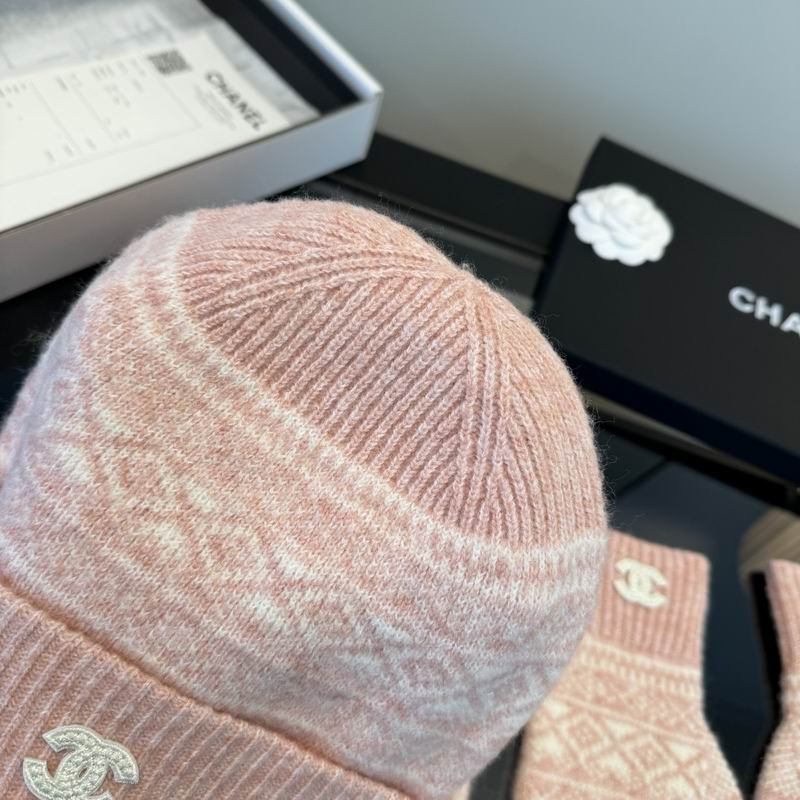 Chanel scarf hat gloves 112502